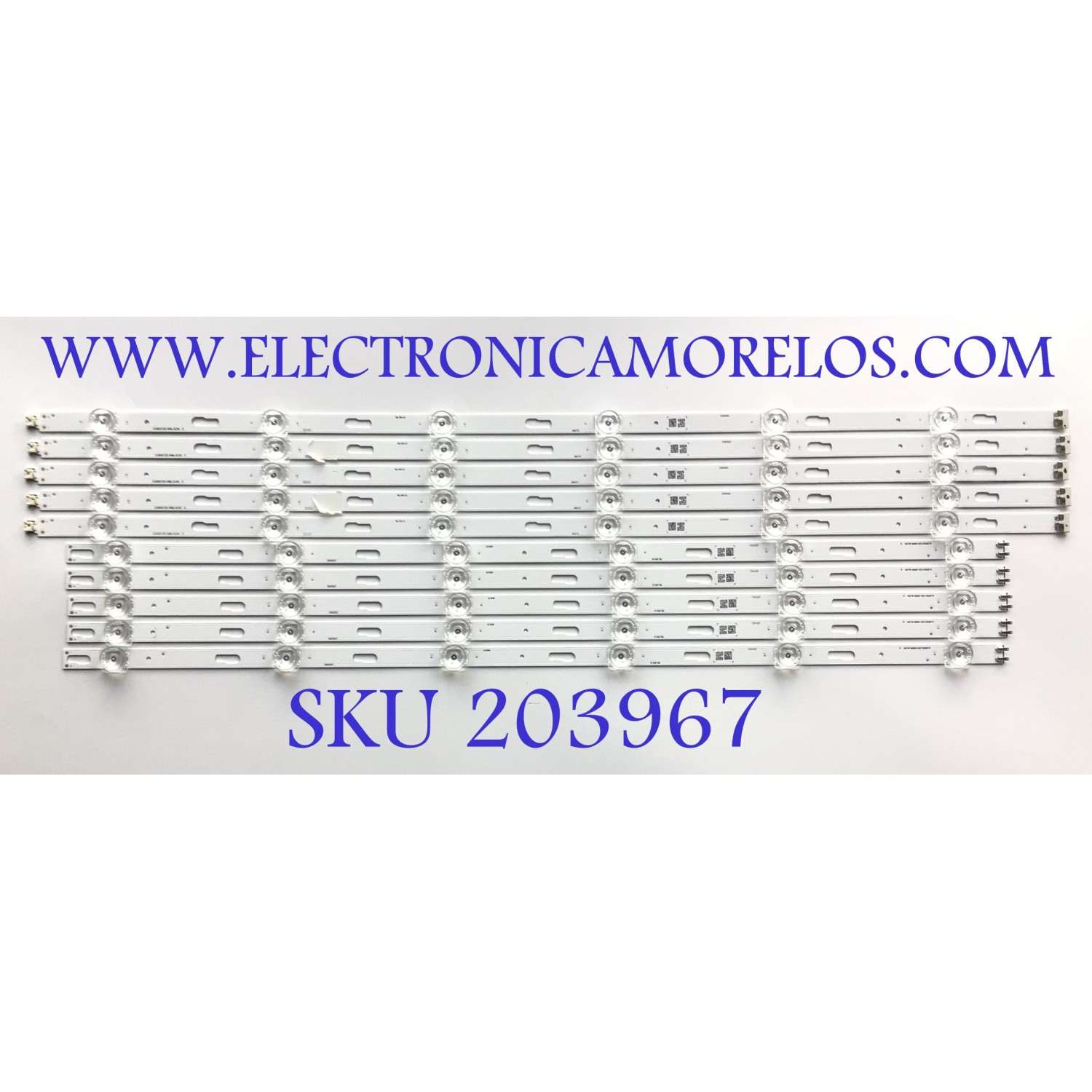 KIT DE LED'S PARA TV SAMSUNG (10 PIEZAS) / BN96-50313A / BN96-50314A / NUMERO DE PARTE JL.D650C1330-408AL-M_V04 / JL.D650C1330-408AR-M_V04 / E493461 / PANEL CY-BT065HGEV1H / MODELOS UN65TU7000 / UN65TU7000FXZA / UN65TU8000 / UN65TU8000FXZA